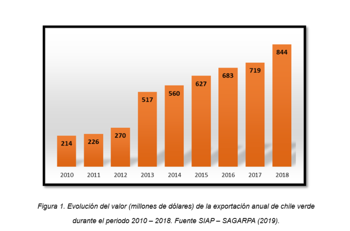 Comercio Exterior De Chile Verde Revista Infoagro México